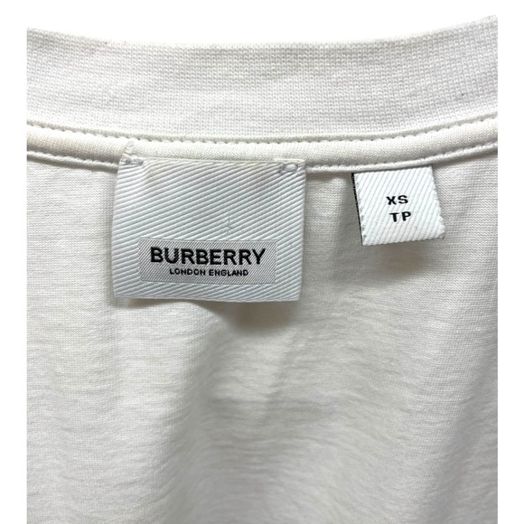 Burberry TB Monogram T-Shirt – White Cotton - Picture 6 of 7